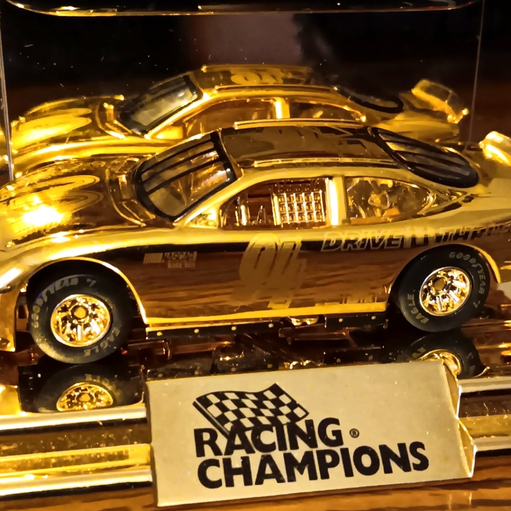 RACING CHAMPIONS 24K GOLD NASCAR RACERS!